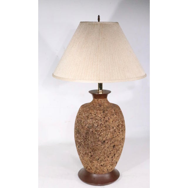 Mid-Century Modern Mid 20th Century Jug Form Cork Table Lamp For Sale - Image 3 of 8