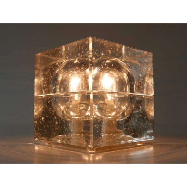 Hand Blown Cubic Table Lamps by Müller & Zimmer, 1970s, Set of 2 For Sale - Image 12 of 18