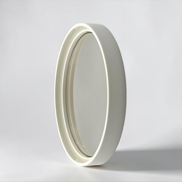 1970s Space Age Round Plastic Wall Mirror from Gilac, France, 1970s For Sale - Image 5 of 12