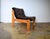 Vintage Brutalist Corduroy Lounge Chair, 1970s For Sale - Image 9 of 10