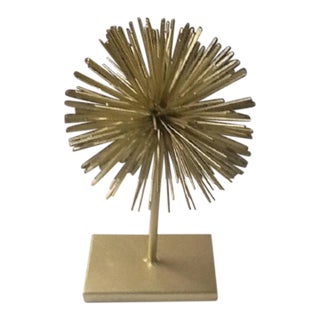MCM Gold-Tone Metal Starburst/Sputnik Tabletop Sculpture For Sale