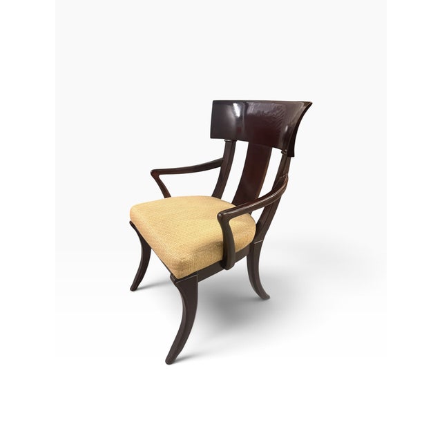 Henredon Neoclassical Klismos Mahogany Dining Chairs, Set of 6, 2007 For Sale In Boston - Image 6 of 17