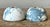 Postmodern Boho Artisan Pigmented Plaster Scagliola Low Dome Candlestick Holders - Set of 2 For Sale - Image 3 of 12