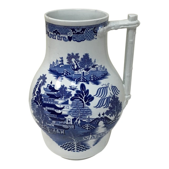 Vintage Blue Willow Vase Chairish