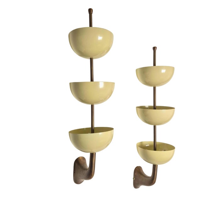 Beige Mid-Century Wall Lamps from Stilnovo, 1980s, Set of 2 For Sale - Image 8 of 8