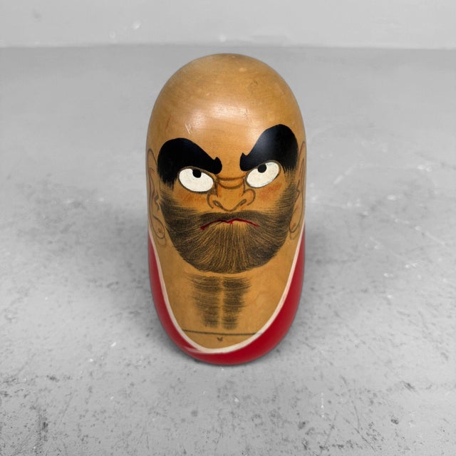 Contemporary Vintage Shōwa Daruma Kokeshi by Miyashita Hajime, Japan, 1970s For Sale - Image 3 of 10