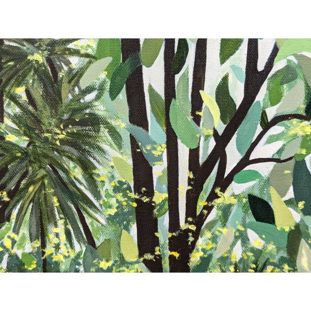 Contemporary naturalistic painting by Texas-based artist Jennifer Lively. The work features a woman riding a horse...