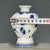 Late 20th Century Vintage Blue & White Porcelain Vase – Floral Scroll Motif, Qianlong Mark For Sale - Image 5 of 9