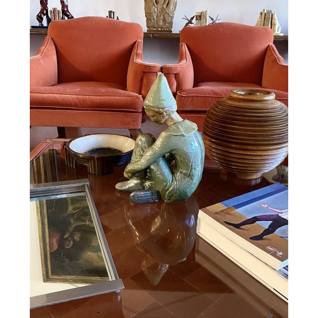 Giordano Tronconi, Figure of Sitting Boy, 1950s, Ceramic For Sale - Image 18 of 18