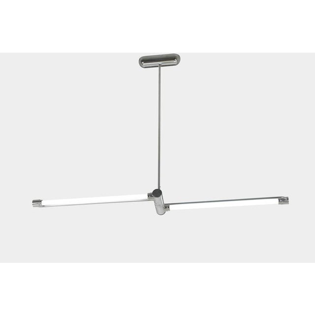 Steel Pipe Hanging Lamp, Germany, 1970s For Sale - Image 5 of 8