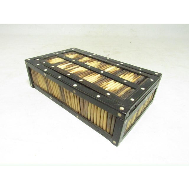 Antique Anglo Indian Porcupine Quill Pencil Box For Sale - Image 11 of 12