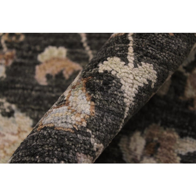 Textile Boho Chic Ziegler Gray/Ivory Wool Runner Rug- 2'7'' X 8'2'' For Sale - Image 7 of 10