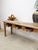 Tan Nadeau Indonesian Solid Wood Antiqued Console Sofa/Entryway Rustic Primitive For Sale - Image 8 of 11
