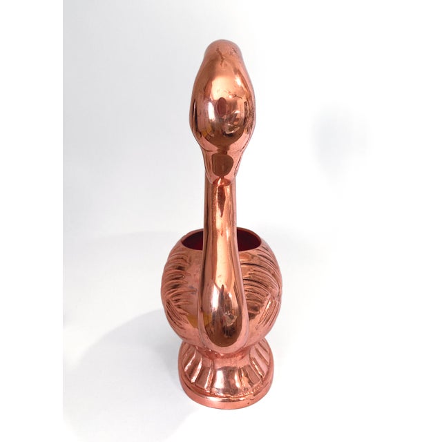 Absolut Elyx Copper Rose Gold Flamingo Punch Bowl and Ladle Serving