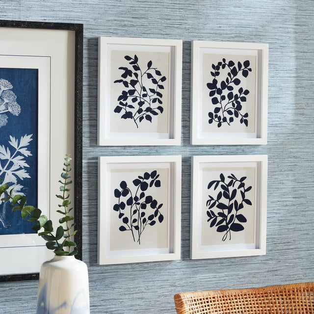 Modern Leafy Vine Prints, Set Of 4 For Sale - Image 3 of 4