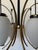 Metal Six-Light Chandelier with White Opaline Diffusers by Bruno Gatta for Stilnovo, 1950 For Sale - Image 7 of 12