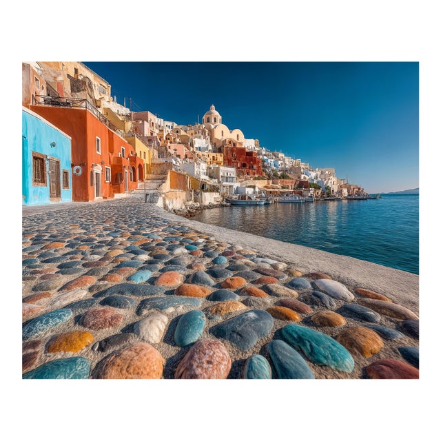 Santorini 1, Contemporary Landscape Photograph by Michael Filonow For Sale