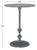 Modern Hydra Round Side Table in Dark Grey For Sale - Image 3 of 6
