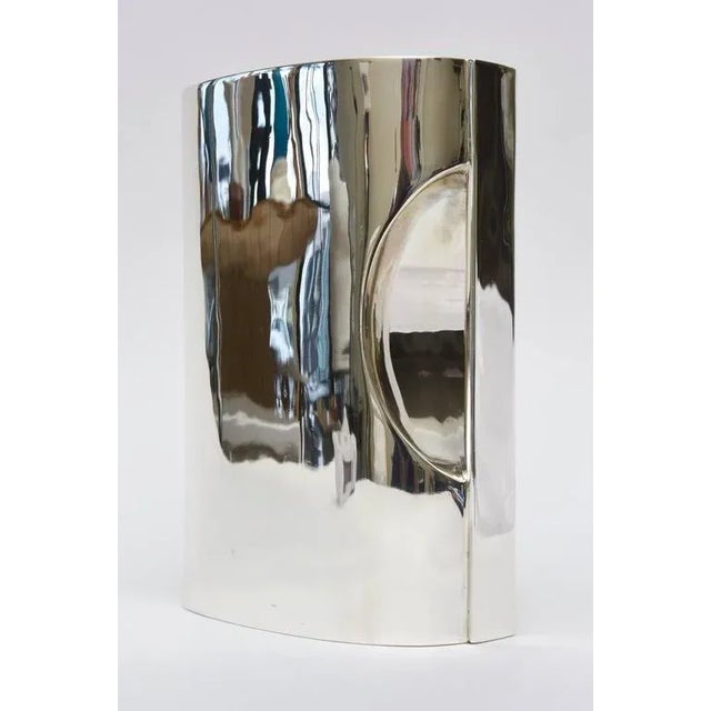 1950s Signed Couer Sterling Silver Sculptural Modernist Hallmarked Pitcher Mid-Century Modern 50's For Sale - Image 5 of 8