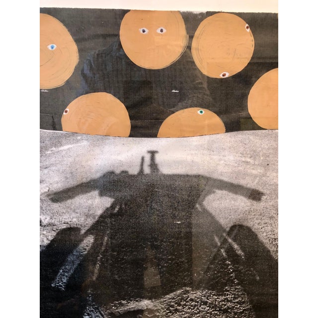 Scoli Acosta, Scoli Acosta Large Contemporary Mixed Media Painting LA Art Red Planet Collage, 2006 For Sale - Image 9 of 18