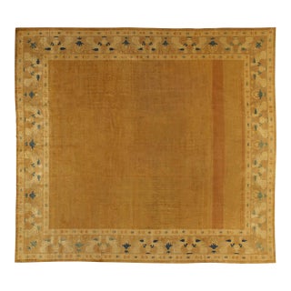 1920s Indian Lahore Hand Knotted Wool Rug For Sale