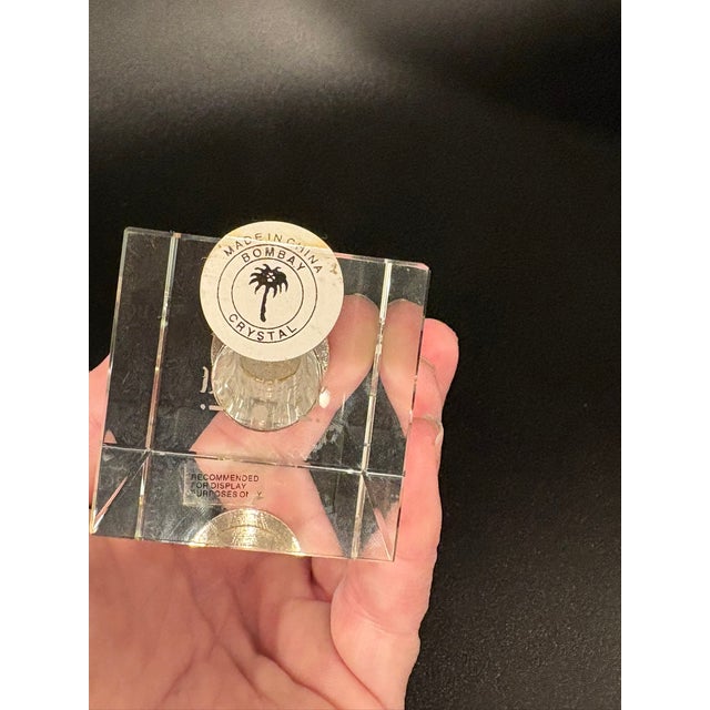 Transparent Vintage Bombay Company Crystal Perfume Bottle With Dauber Stopper For Sale - Image 8 of 9