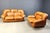 Mid-Century Italian Leather Sofa Set by Ercole Biella for Grappeggia, 1970s, Set of 2 For Sale - Image 12 of 12