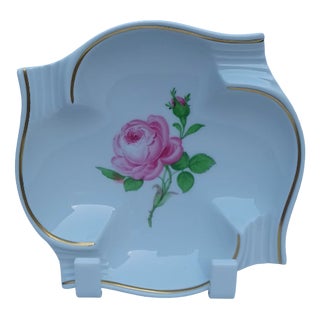 Porcelain Rose Cabinet Ashtray from Meissen, 1970 For Sale