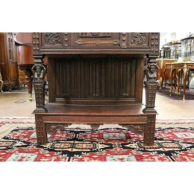 ​19th Century Oak French Brittany Cupboard Cabinet For Sale - Image 9 of 12