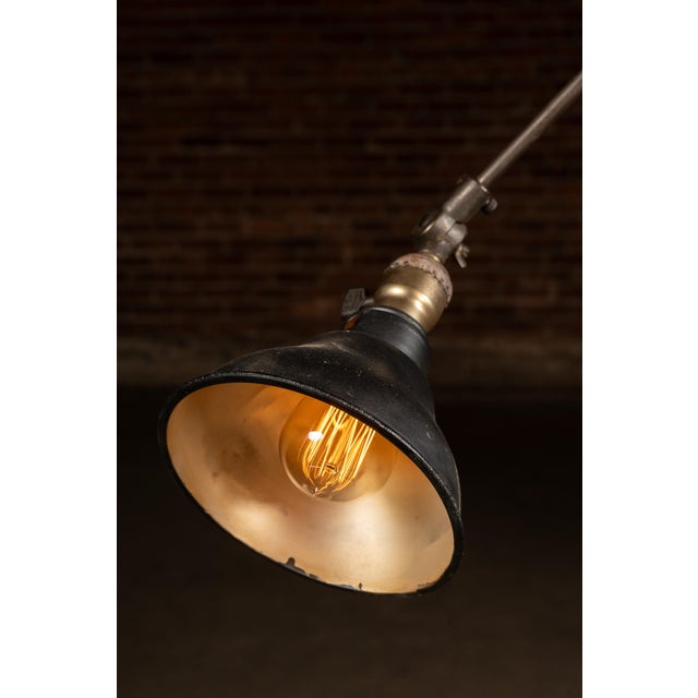 Vintage Industrial Dazor Articulated Floor Lamp For Sale - Image 9 of 12