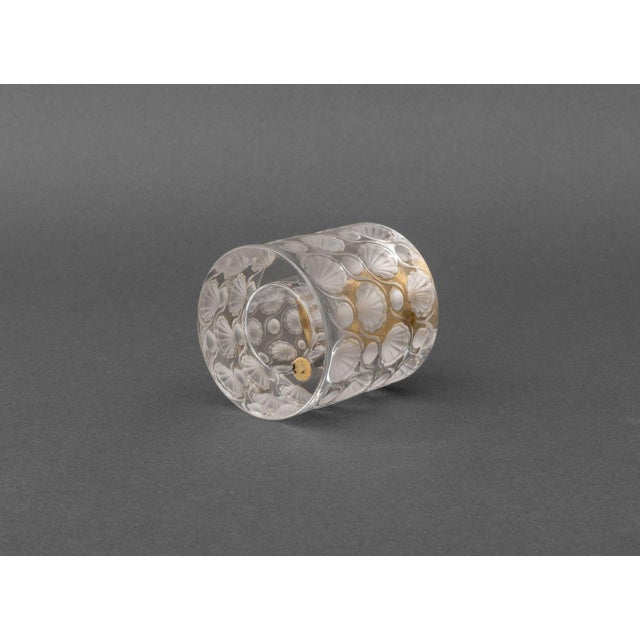 Metal Lalique Crystal "Toyko" Smoking Set, 2 Pcs. For Sale - Image 7 of 13