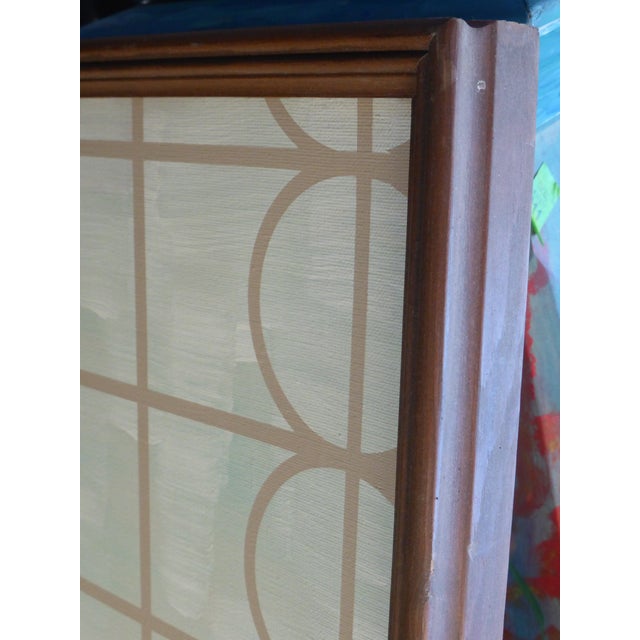 1970s Mid-Century Modern Large Format Acrylic on Canvas by Letterman - Potted Bromeliad For Sale - Image 12 of 13