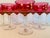 Vintage 1960s Cranberry Iridescent Glass Coupe Stems, Set of 8 For Sale In Boston - Image 6 of 7