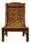 Sculptural Ethnic Lounge Chair in Exotic Wood and Bamboo, 1980s For Sale