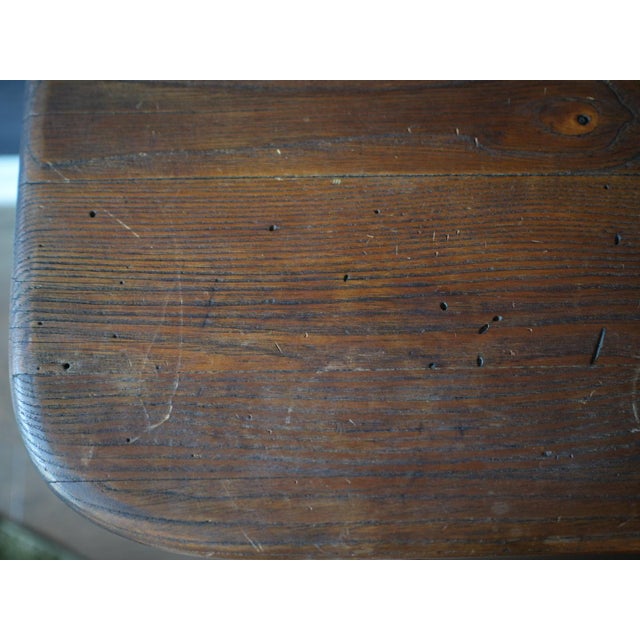 Late 20th Century Vintage Grandmillennial White Wicker Console Table & High-Back Chair - 2 Piece Set For Sale - Image 5 of 6