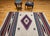 Vintage American Southwestern Saltillo Kilim Rug, Medallion & Striped Pattern, Ivory & Red, 5x7 For Sale - Image 9 of 18