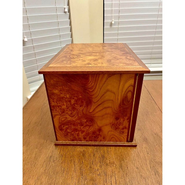 Brown Late 20th Century Agresti Italian Dresser Top Jewelry Box For Sale - Image 8 of 8