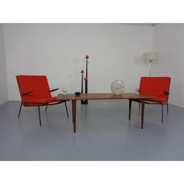 Wood Boomerang Lounge Chair by Peter Hvidt & Orla Mølgaard Nielsen for France & Daverkosen, Denmark, 1950s For Sale - Image 7 of 18