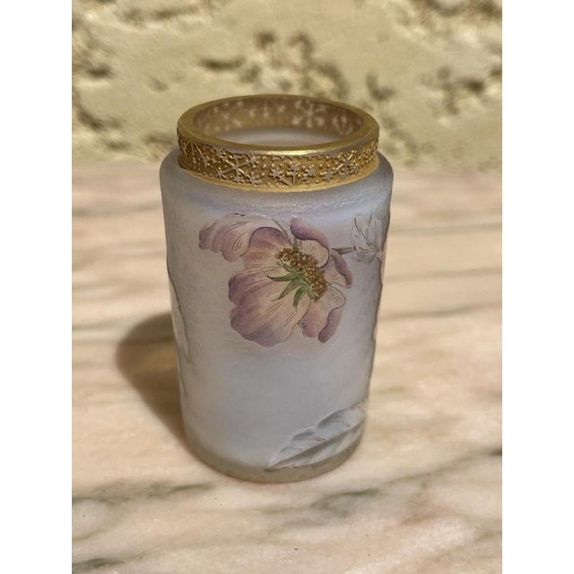 Daum Vase in Glass Paste For Sale - Image 4 of 11