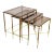 Nesting Vintage Brass Tables - Set of 3 For Sale