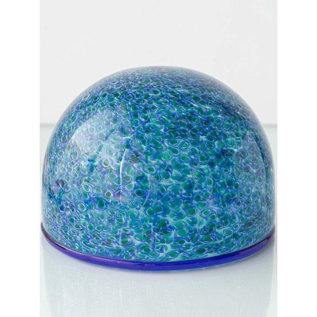 Blue Murano Glass Murrine Table Lamp by Aulenti for Vistosi For Sale - Image 8 of 12