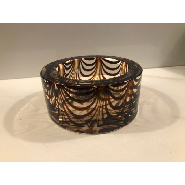 Abstract Late 20th Century Murano Style Art Glass Wine Coaster For Sale - Image 3 of 5