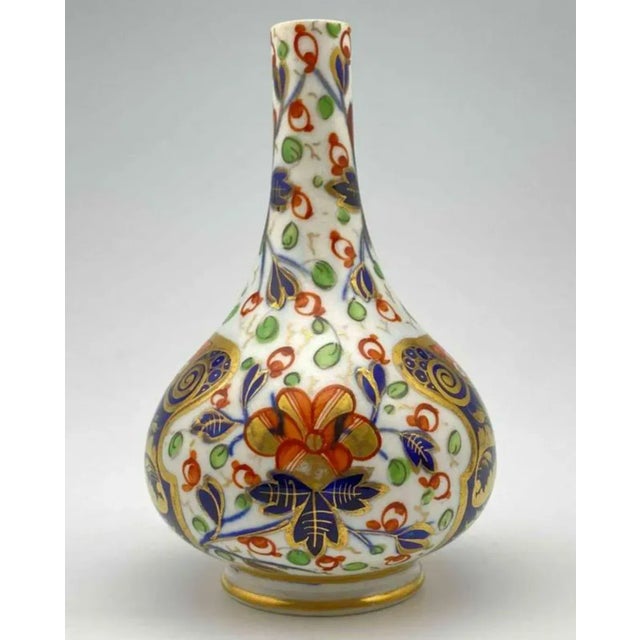 Imari Porcelain Antique Royal Crown Derby Bud Vase For Sale - Image 4 of 9