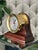 5.5" Brass Chelsea Shipstrike Quartz Mantel/Desk Clock & Traditional Wooden Base Dimensions: 7 1/4" TALL 9 1/2" WIDE 4"...