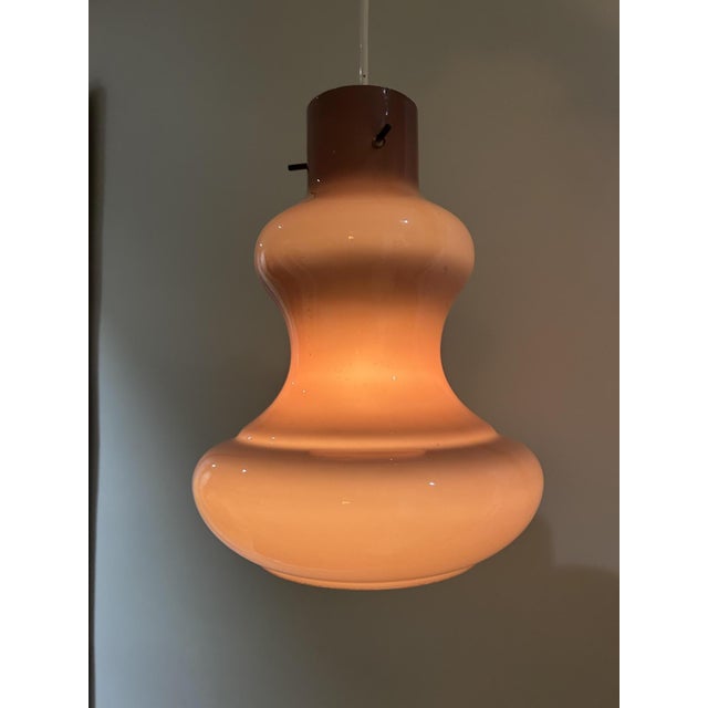 1970s Vintage Glass Pendant Light, 1970s For Sale - Image 5 of 11