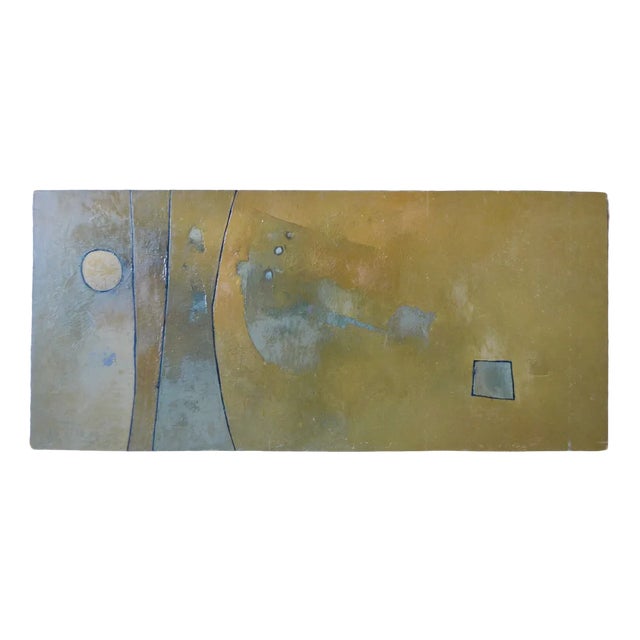 Jb Thierry, Abstract Painting, 1963, Paint on Masonite For Sale