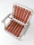 Mid 20th Century Vintage Mid-Century Aluminum and Wood Folding Lawn Chair For Sale - Image 5 of 15