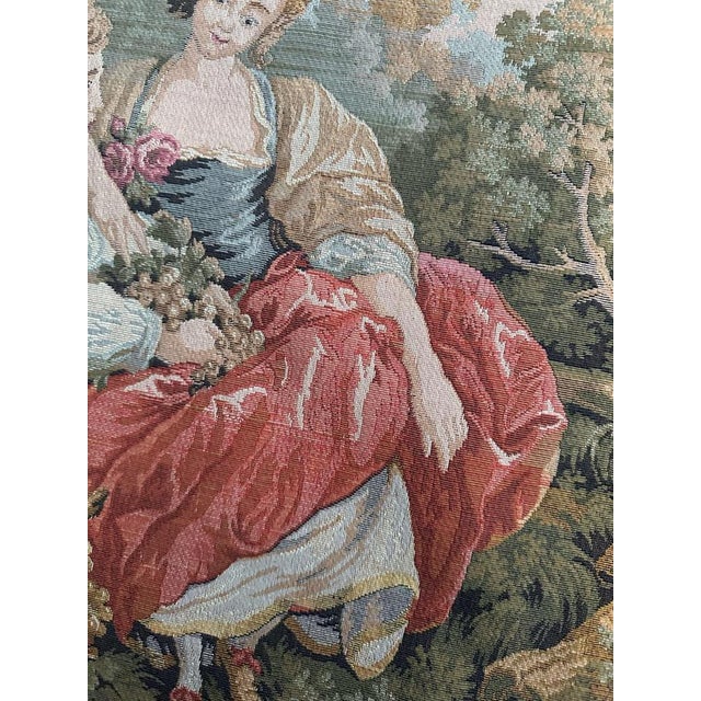 Vintage French Aubusson Style Jaquar Tapestry, 1980s For Sale - Image 12 of 18