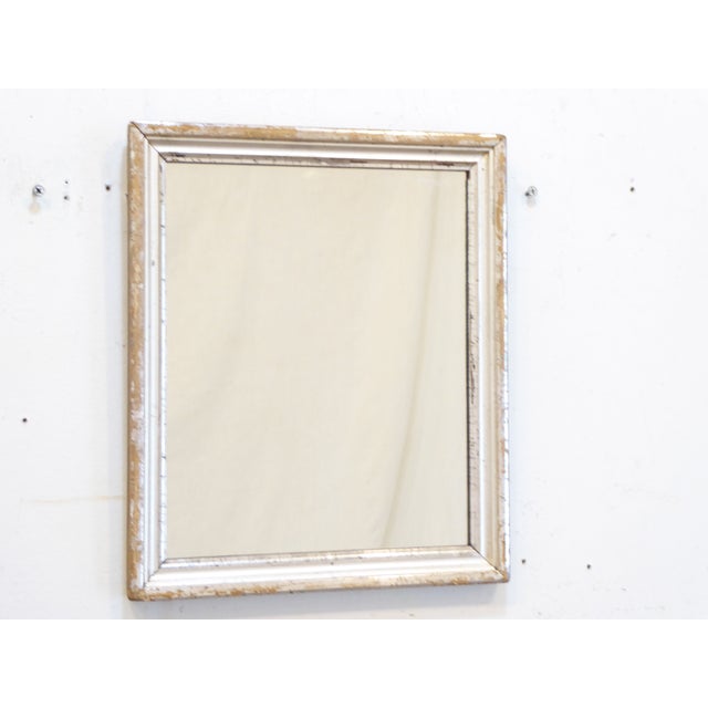 Antique Small Silver Accent Mirror For Sale In Portland, ME - Image 6 of 8
