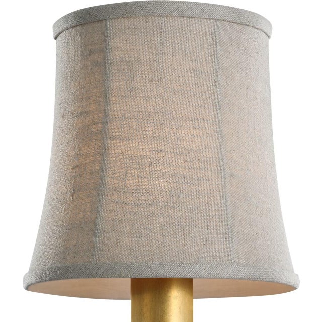 Transitional Visual Comfort Signature 5" Natural Linen Soft Empire Shade For Sale - Image 3 of 3